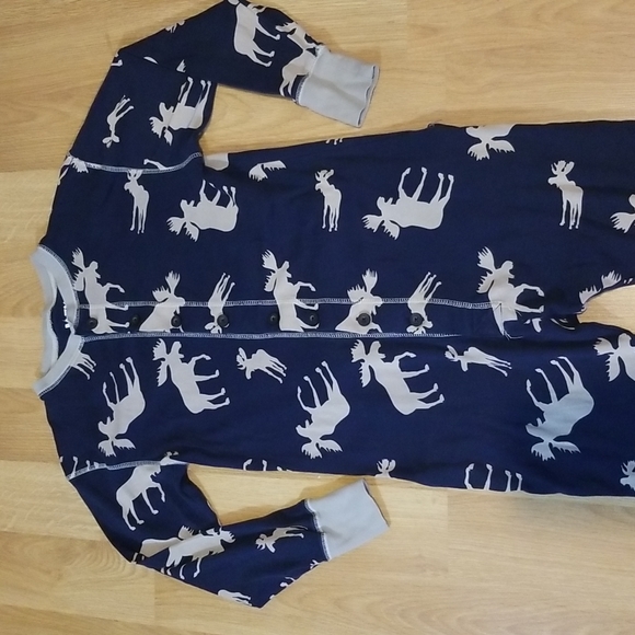 Lazy One blue moose print onesie mens/ unisex XS EUC - Picture 10 of 12